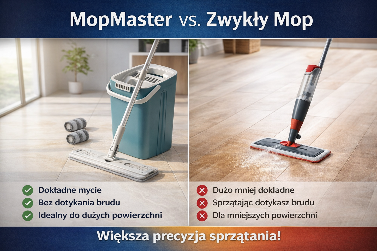 MopMaster Wyciskany Mop